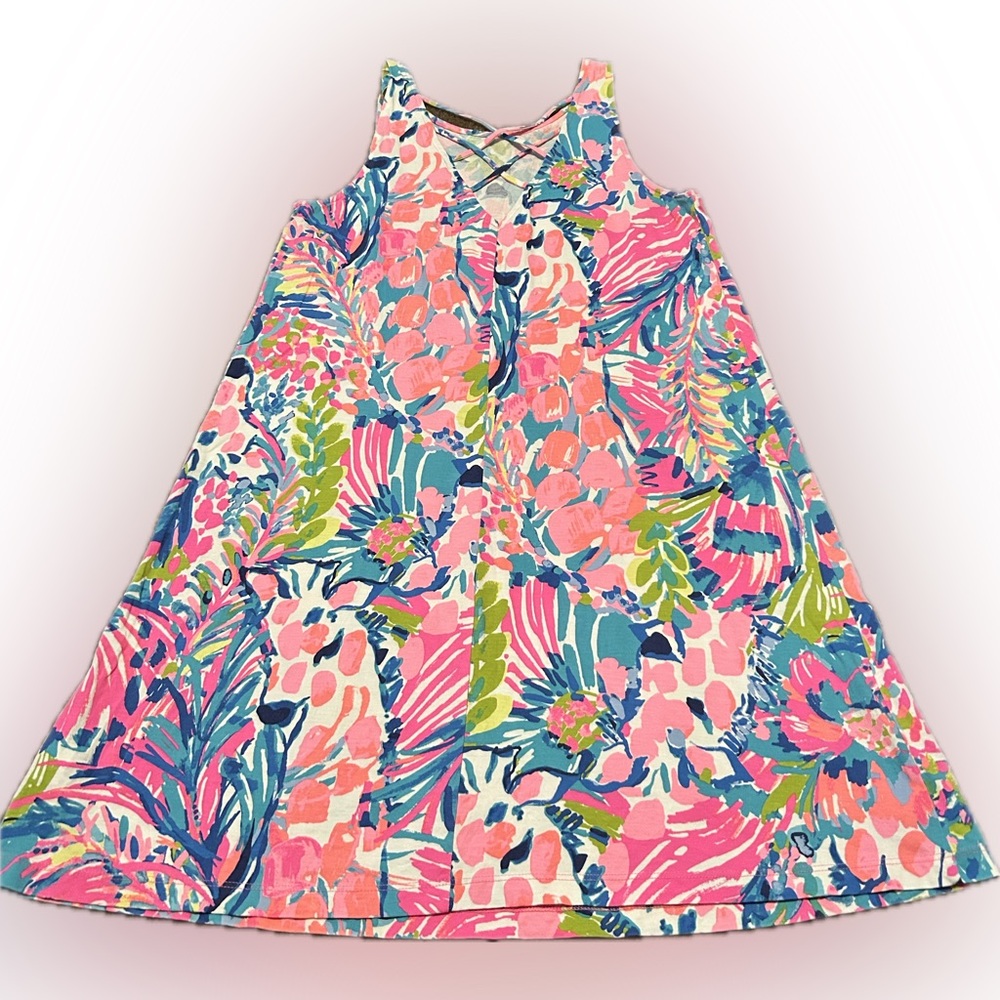 Lilly Pulitzer Pink and Blue Floral Dress - Picture 2 of 6